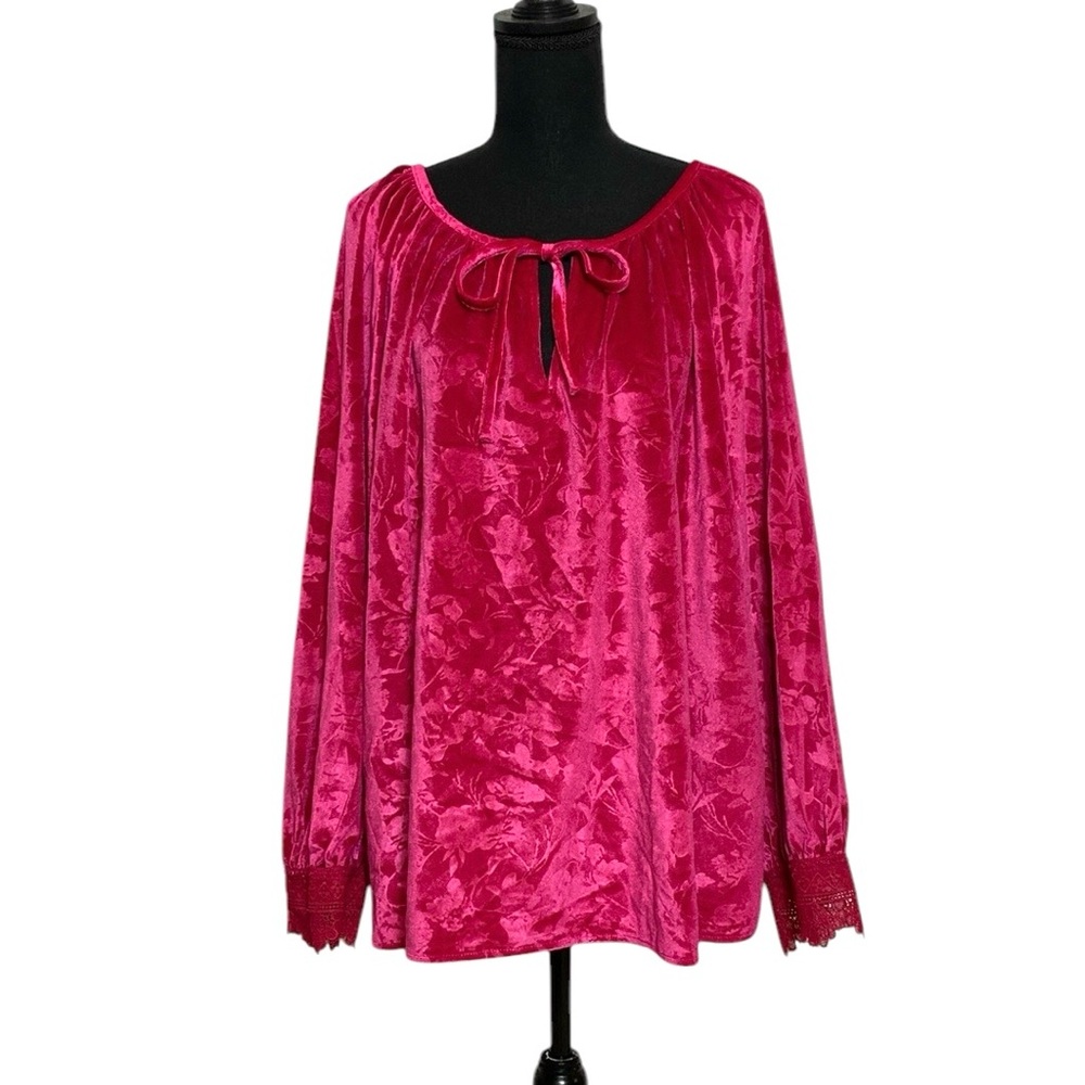 NWT Pink Boho Plus Size Blouse XXXL